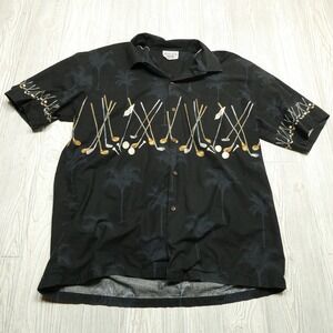 VINTAGE Pacific Legend Shirt Adult XL Hawaiian Cotton Short Sleeve Shirt Golf